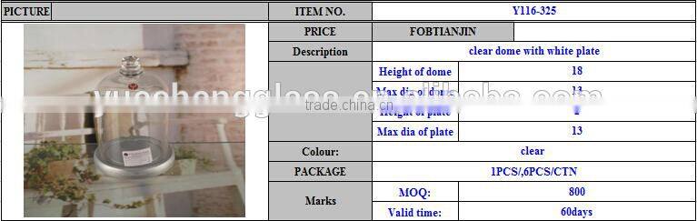 26cm glass cake dome cover and dmx super led dome plus glass cake dome