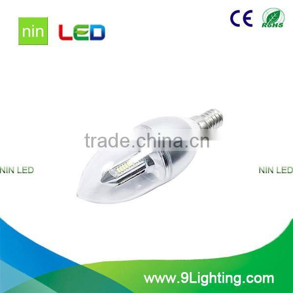 Top quality antique novelty home decor led candle light sliver