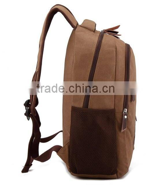 high quality canvas women backpack bag/wholesale backpack/fashion canvas women backpack bag