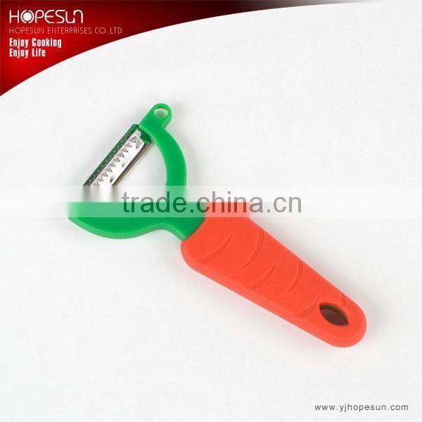Popular multi-function stainless steel vegetable peeler with plastic handle