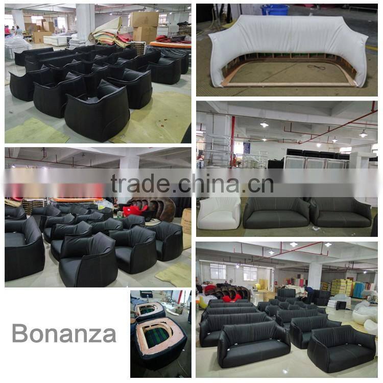 New Modern hot selling price cheap latest italian leather sofa design with kd iron legs
