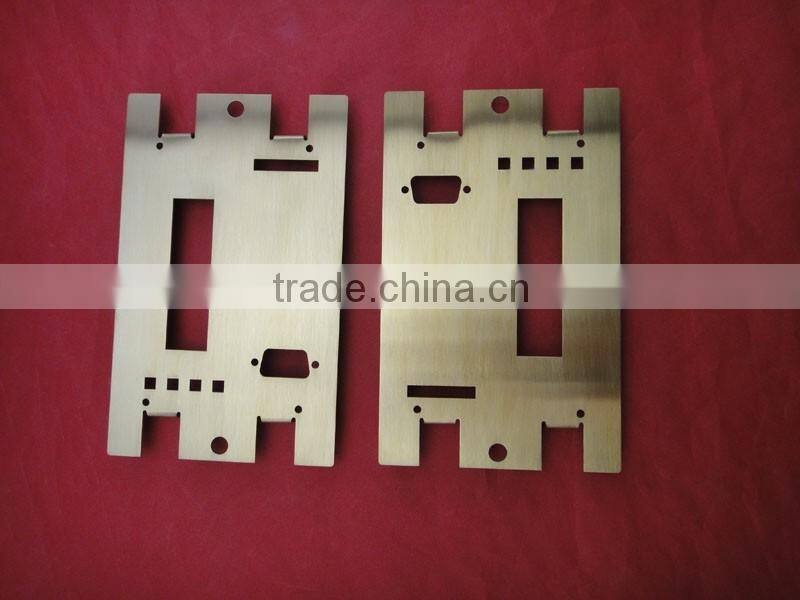 High precision gold chromate metal stamping