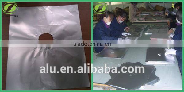 Aluminum foil burner guard