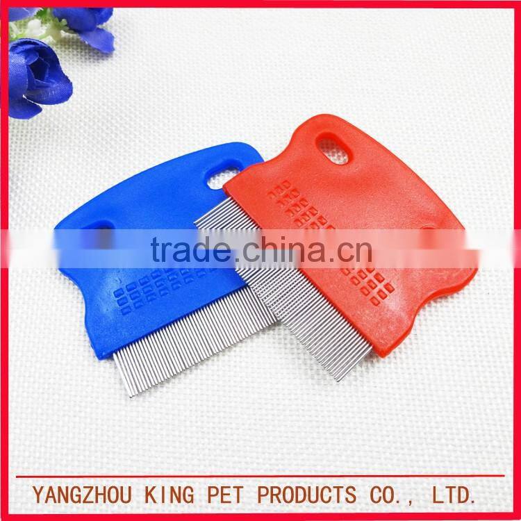 Factory price stainless steel dog flea lice remove comb nit free