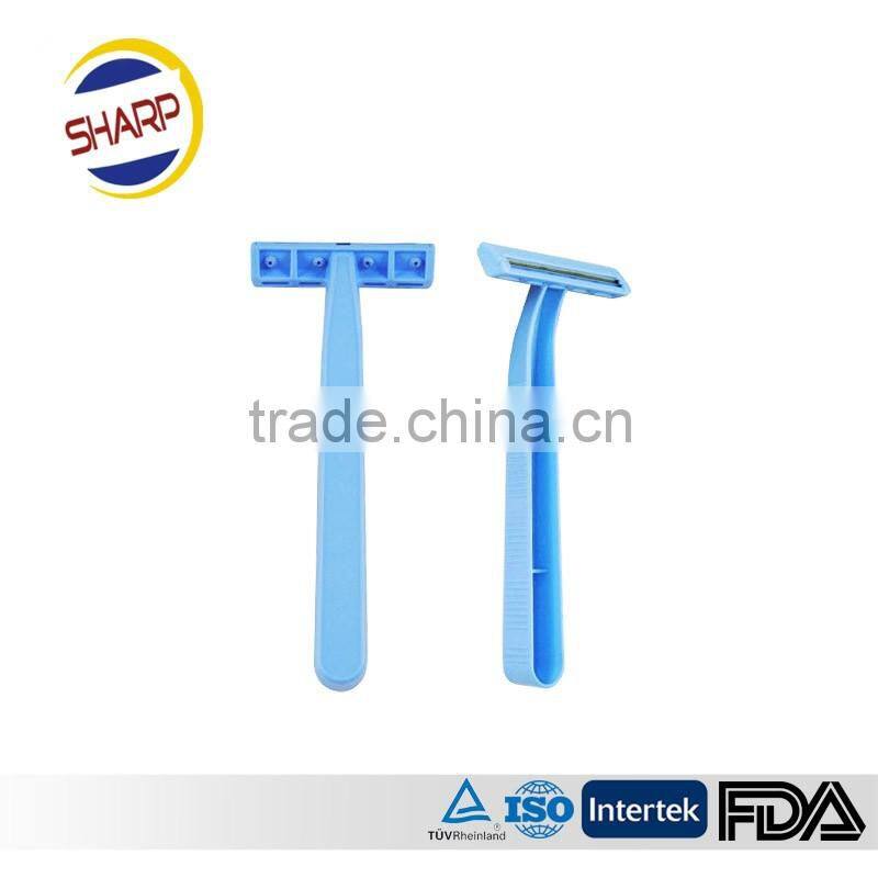 Disposable shaving razor for male and female