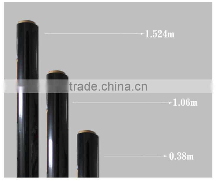 Black sun shading glass film for workshop,warehouse,bathroom,privacy black opaque window sticke shadow building film