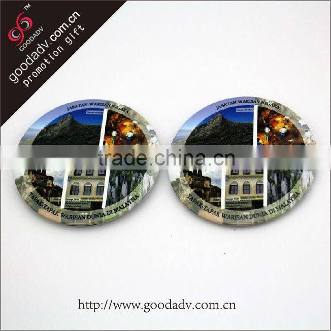 Best travel souvenir Guangzhou factory wholesale tourist metal fridge magnet
