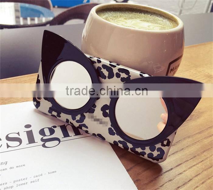 sexy smart girl glasses leopard case for apple iphone 6 6s 4.7