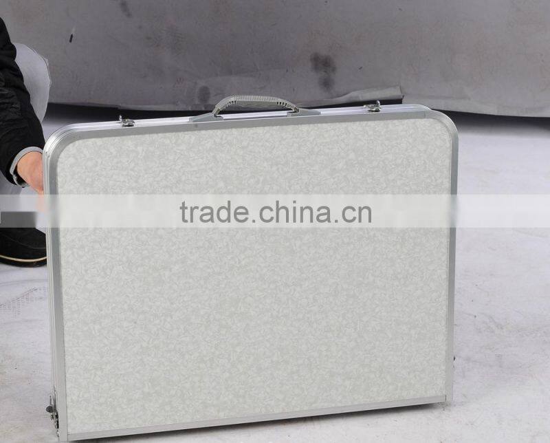 Camping portable aluminum briefcase foldable picnic table
