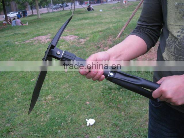 Camping garden portable multifunction folding pickaxe and shovel