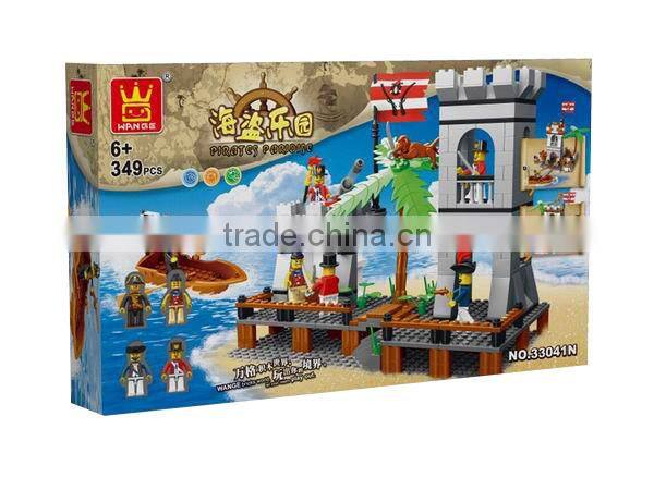 Hot toys for christmas 2015 pirate series block toy pirate figure