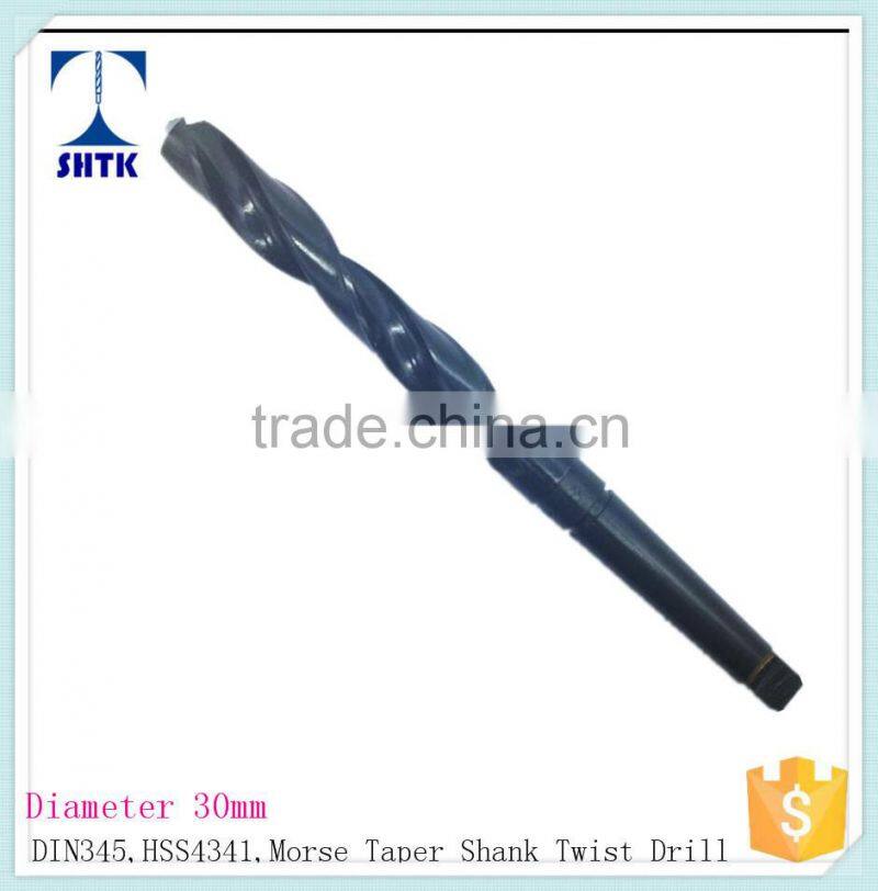 Taper Shank Twist drill Bit, Dia 30mm, Black Finished, Drill bit