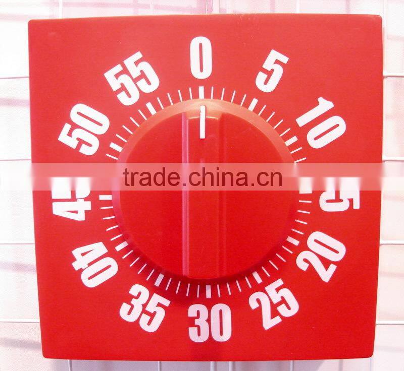 0-60minuts logo printing square shape cooking timer