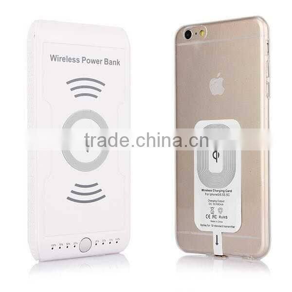 Wholesale customized capacity power bank wireless mobile charger with QI standard