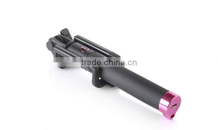 Extendable portable wireless monopod selfie stick telescopic in tripod