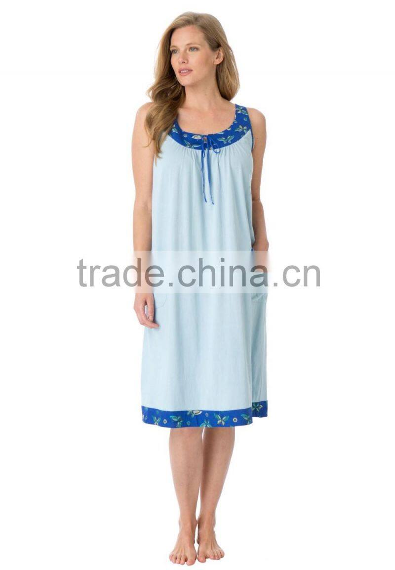 Summer Women's Short Nightshirt Cotton Plus Size Sleep Shirts