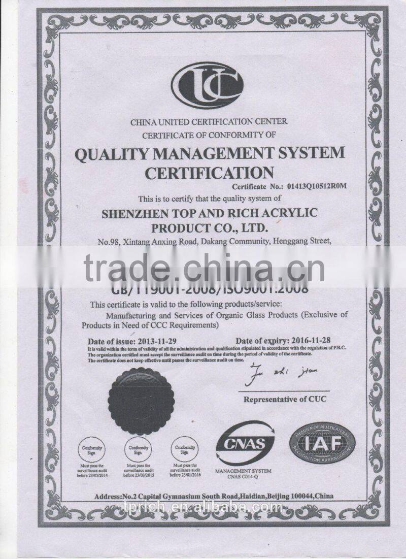 Professional manufacture Wholesale Fshion Acrylic used jewelry display cases with Experienced Factory Made