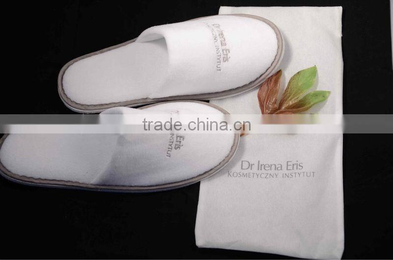 color hotel slippers printing logo