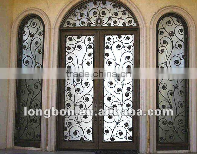 modern wrought iron security screen door