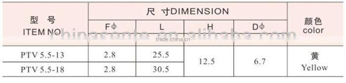 TZ-JTK type splice pin insulated wire terminals