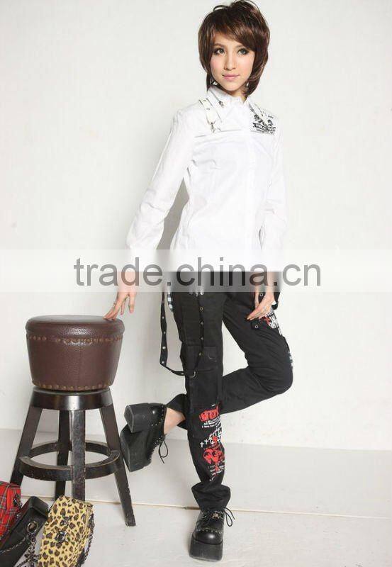 VISUAL PUNK Gothic KERA Lolita shirt Blk 71038