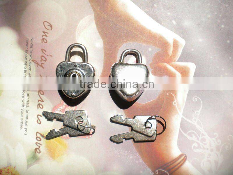 AJF 2015 cheap silver 2 keys Diary Locks for notebooks