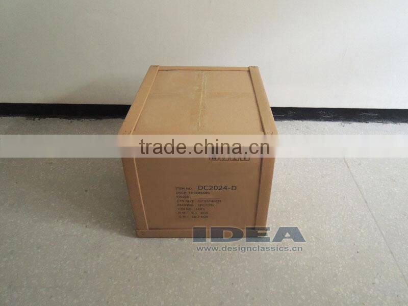 Replica Womb Chair Foot Stool - Red Wool Fabric