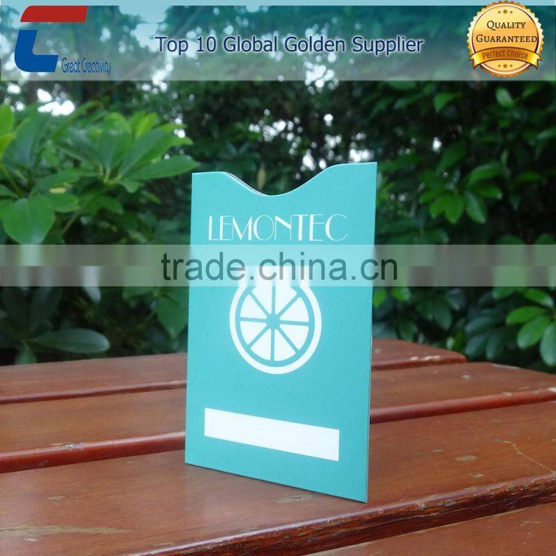 credit card and passport imformation protection customized RFID blocking card sleeve