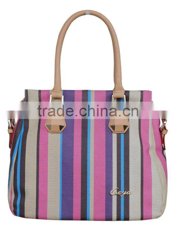 2012 the newest and fashion in colourful lady PVC handbags