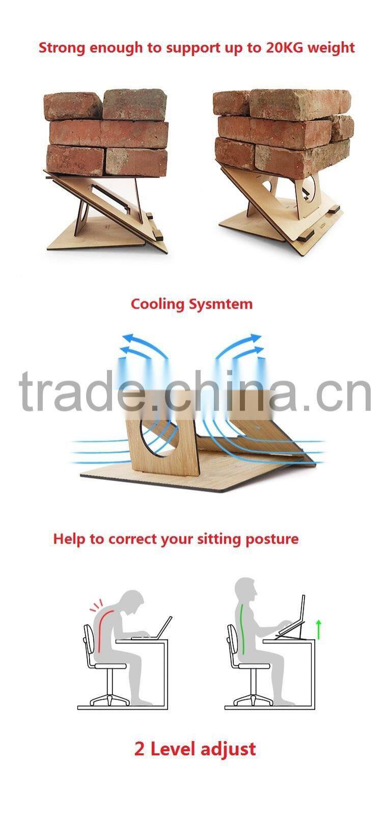 High Density Wood Board Stand for Apple Macbook Laptops