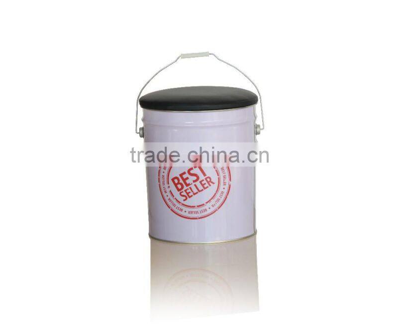 Best selling Factory Round decorative metal bucket stool