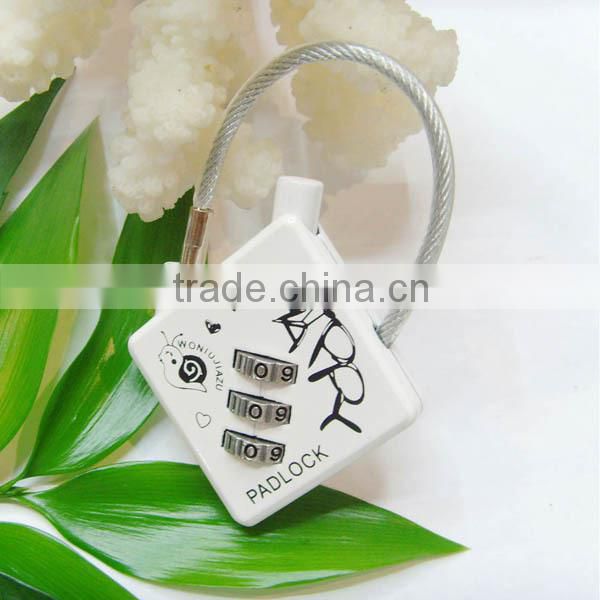 retractable combination digital code security cable and lock