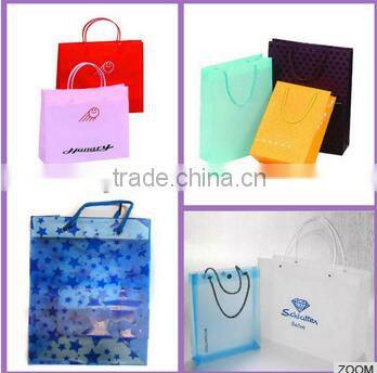 LDPE printed square bottom plastic bags