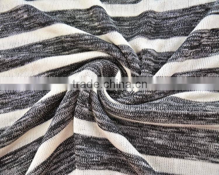 Jiufan Textile Yarn Dyed Hacci Knitted Span Fabric For Clothing with Good Qty