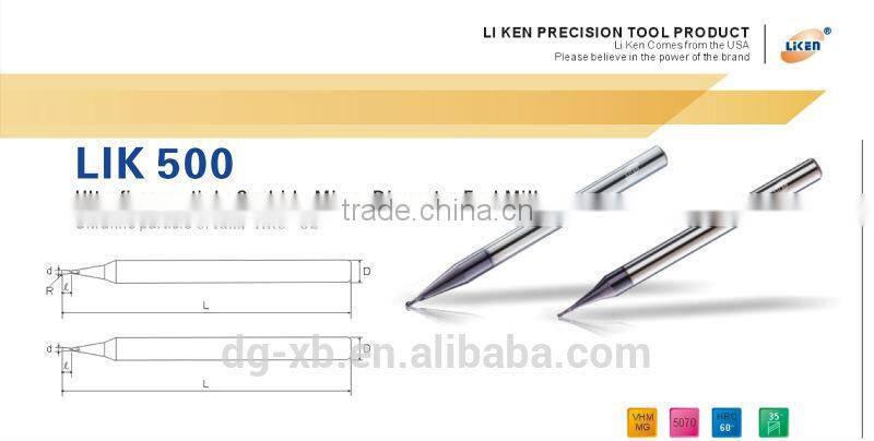 LIKEN 500 carbide cnc machine tools deep groove micro Dimeter cincinnati machine tools