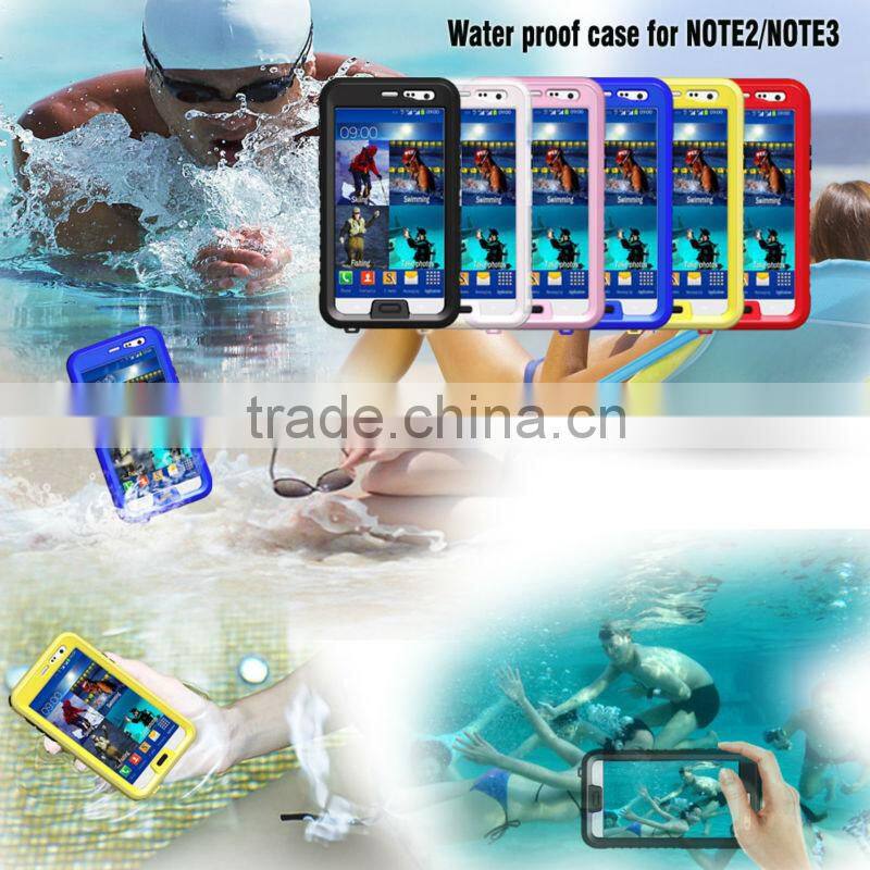 For Samsung Compatible Brand and PC + Silicone Material universal waterproof case for Samsung galaxy note3