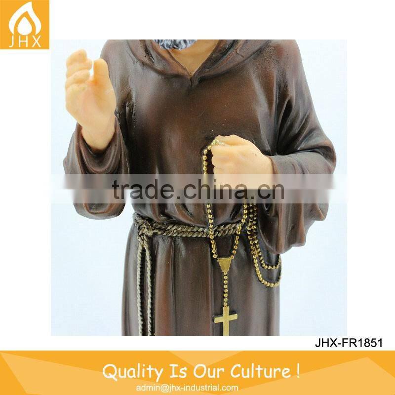 Polyresin St Saint Padre Pio Statue Catholic Religious Items