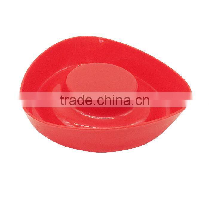 Red plastic soap dish for wedding gift