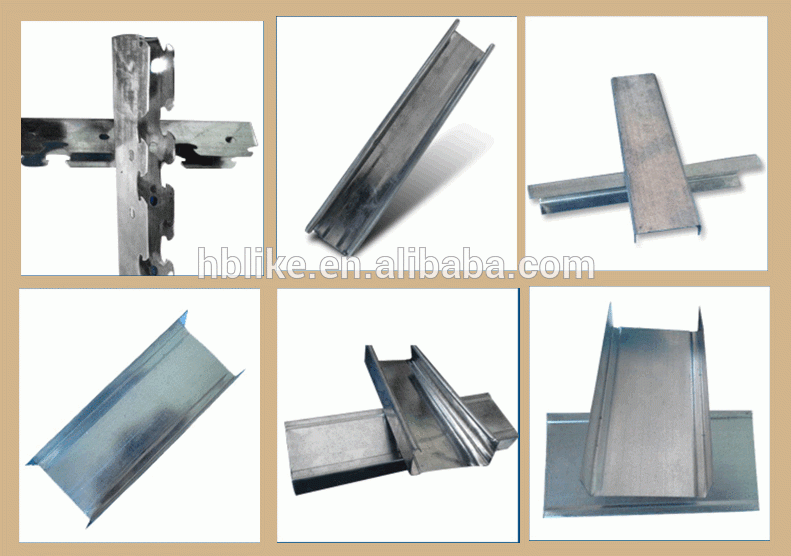 Factory price drywall partition omega steel profiles