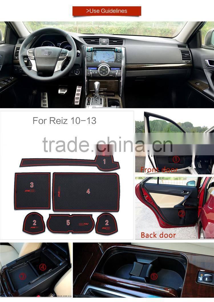 car accessories rubber door mat for Reiz 2010-2013 7pcs/set