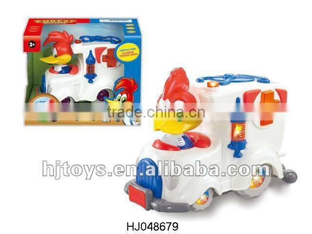 Electronics Activity Tractor With Light And Music, B/O Utility Vehicle Toys, Power-driven Toys Plastic Vehicle HJ117296