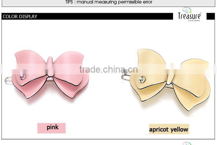 fashion jewelry wholesale cute acrylic bowknot child hair accessory for party