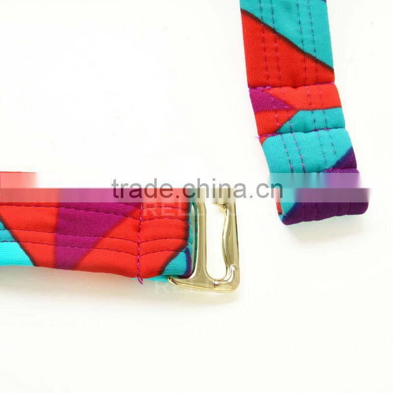 RELLECIGA Bandeau Bikini Series - Multiple Colored Wavy Print Bandeau Top Sexy Girls Swimwear