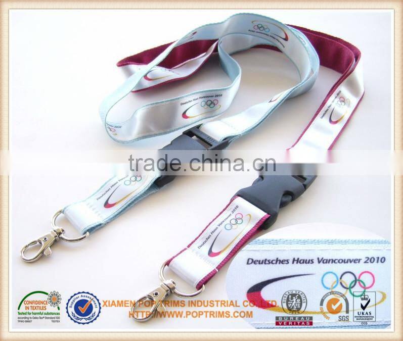 Heat transfer printed lanyard without MOQ