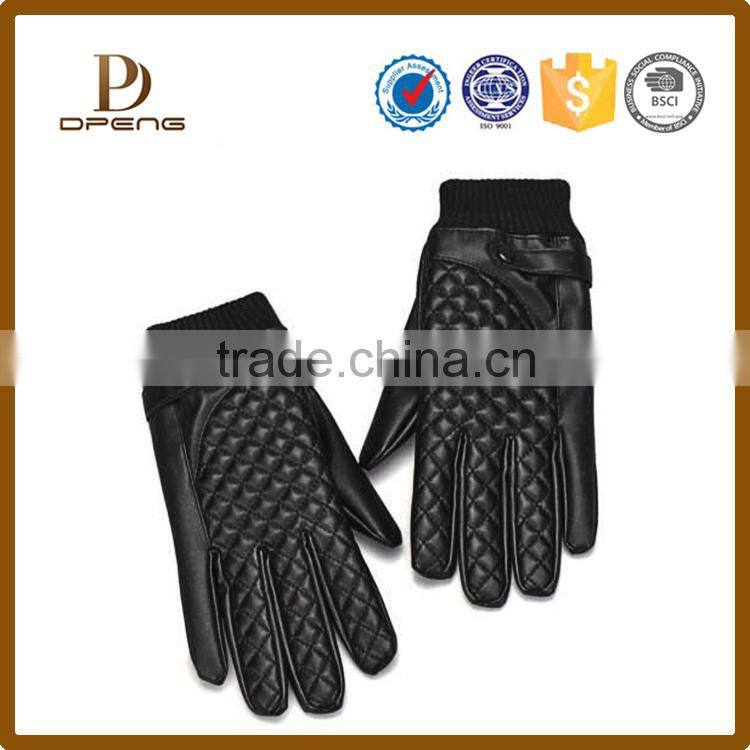 Wholesale custom mens leather driving gloves with Touch screen capability