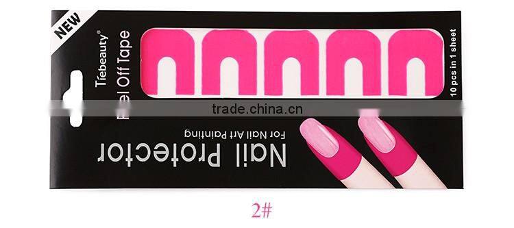 New plastic peel off tape sticker easy fast clean used with polish UV gel stamping plate
