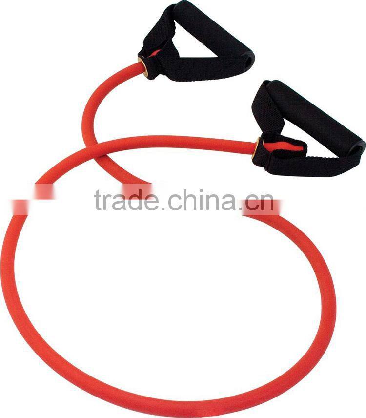 Custom muscle exerciser latex tube resistance exercise band logo