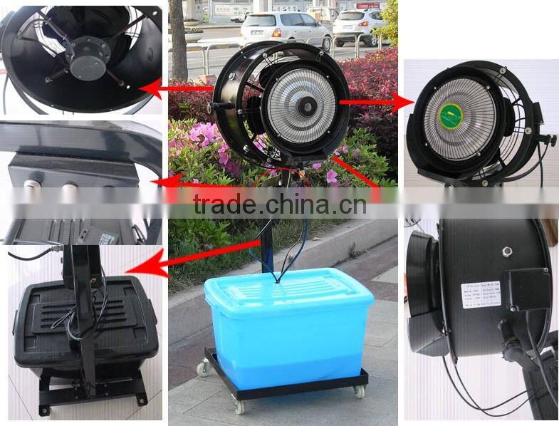 Floor electric spray fan with mist