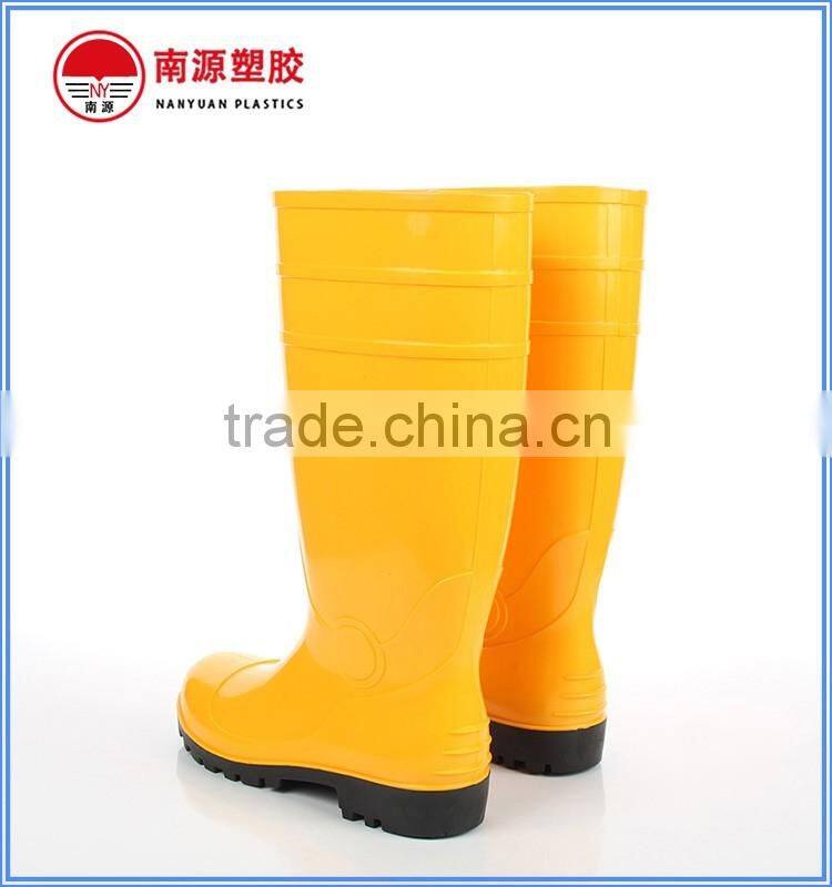 CE certificated high quality work safety rain gumboots wholesale