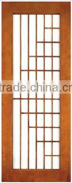 Wooden glass door for indoor